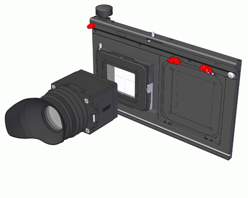 Shiftable Viewing Hood for Universal Groundglass