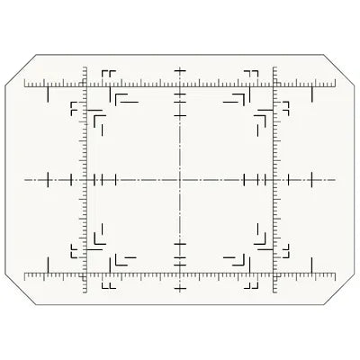4x5 Sliding Back Ground Glass with Sensor Rule